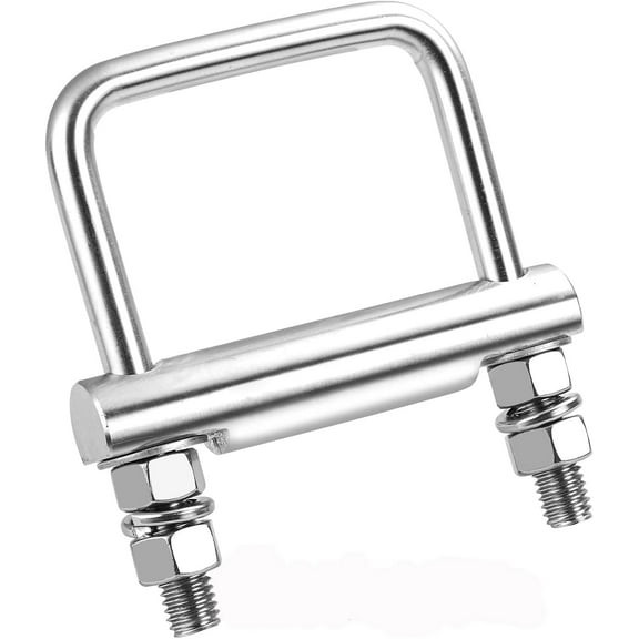 CZC AUTO Hitch Clamp Stainless Steel Anti-Rattle Stabilizer Cross Clamp 2 Inch for Hitches On Trailers of Trucks SUV Vans RV