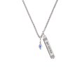 thumbnail image 2 of Delight Jewelry Clear AB Crystal Bicone Silvertone Always My Sister Bar Charm Necklace, 23", 2 of 4
