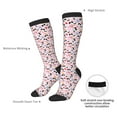 thumbnail image 4 of Pofeuu Cartoon Cat And Heart Print Stockings, Adult Running Hiking Socks for Youth and Adult, 4 of 6