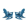 thumbnail image 5 of GARDEN Set of 2 - Plastic Outdoor Rocking Chairs for Patio Porch, Pacific Blue, 5 of 10