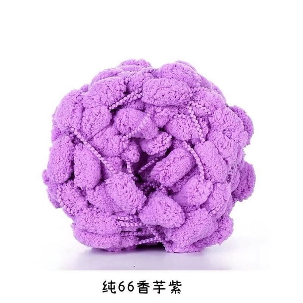 Zhuge Hilo de felpa suave acrílico de bucle de fantasía para tejer a crochet, bobinas de pelo rizado de fieltro de lana cardada de oveja, mecha (50 g, A273)