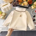 thumbnail image 2 of WUANDIXFA Toddlers Baby Boys Girls Basic Cotton Mock Neck Turtleneck Long Sleeve T-Shirt Tops 1-10 Years Daily Clothes,Beige,6-7 Years, 2 of 8