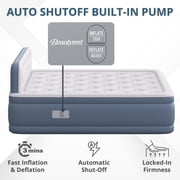 Beautyrest® LUXA REST™ 24 Queen Raised Air Mattress with Integrated Headboard, Auto Shut-Off Built-in Pump