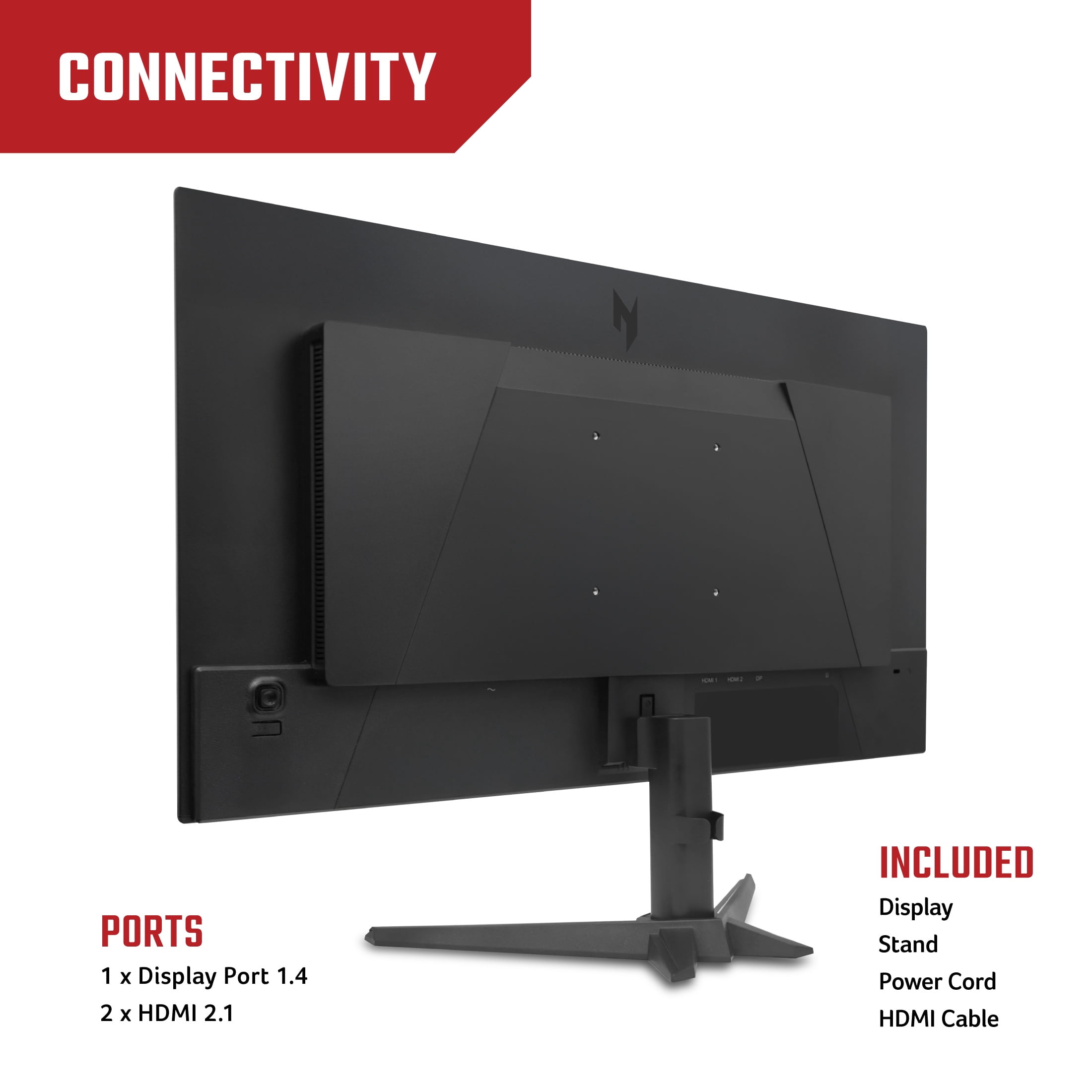 Acer Nitro 27" WQHD (2560 x 1440) QD-OLED Gaming Monitor, AMD FreeSync Premium Technology, 240Hz Refresh Rate, 0.03ms Response Time, 400nits at HDR 10%, DCI-P3 99%, Black, VG277U Xbiip
