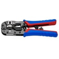 thumbnail image 1 of KNIPEX 97 51 13 Pinzas para crimpar conectores Western RJ45 con fundas en dos componentes bruñido 191 mm, 1 of 1