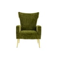 thumbnail image 3 of Accent Chair, Modern Leisure Single Chair with Rose Golden Feet, Upholstered Reading Chair Armchiar, 3 of 8