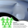 thumbnail image 6 of IDEANATEGRATE 12Pcs Car Dent Repair Kit Car Dent Puller Tabs Abs Green 4x1.6in, 6 of 8