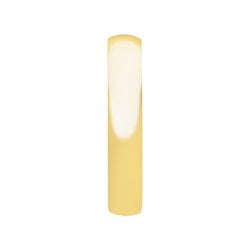Brilliance Fine Jewelry 4MM Yellow Gold Plated 925 Sterling Silver Polished Wedding Band for Men and Women