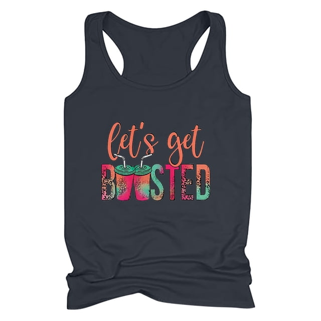 Camisetas sin mangas para beber para mujeres, niñas adultas, verano, playa, gráfico divertido, espalda cruzada, chaleco, blusa con refranes Pompotops lopia990192