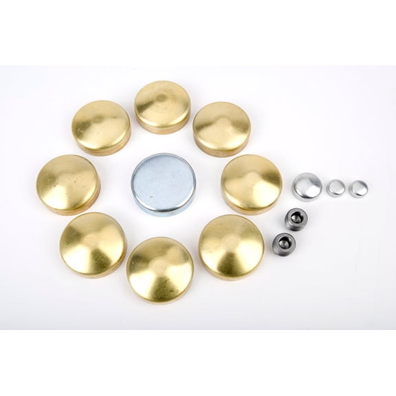 JEGS Brass Freeze Plug Kit for 1967-1979 Pontiac 350-455