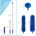 thumbnail image 6 of Microfibre Duster for High Ceilings, Duster for Cleaning Fan Cobweb, 100" Telescopic Extension Pole Kit, Reusable Duster, Washable Lightweight Duster for Ceiling Fan Webs, Blinds, 6 of 7