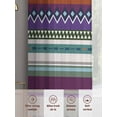thumbnail image 6 of Modern Boho Art Sheer Curtains 63 Inch Length 2 Panels Set Window Treatments, Colorful Abstract Bohemian Paisley Minimalist Rod Pocket Semi Curtains for Living Room/Bedroom/Kitchen, 104"W x 63"L, 6 of 7