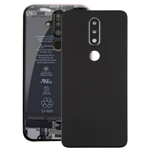Cellphone Repair Parts Battery Back Cover with Camera Lens for Nokia X6 / 6.1 Plus TA-1099 TA-1103