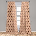 thumbnail image 5 of Argyle Curtains 2 Panels Set, Diagonal Stripes and Rhombuses Geometric Composition Pastel Colors, Window Drapes for Living Room Bedroom, 56"W X 63"L, Pale Pink Navy Blue, by Ambesonne, 5 of 5