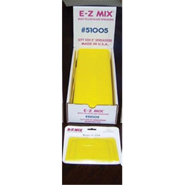 EZ Mix EMX51005 EZ Mix Plastic Filler Glaze Spreaders 5 In. Body Filler Glaze Spreaders