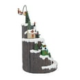 thumbnail image 5 of FG Square Santa Hill Town Train Mountain Animated with LED Lights Christmas Village 10" x 10" x 17.5", 5 of 6