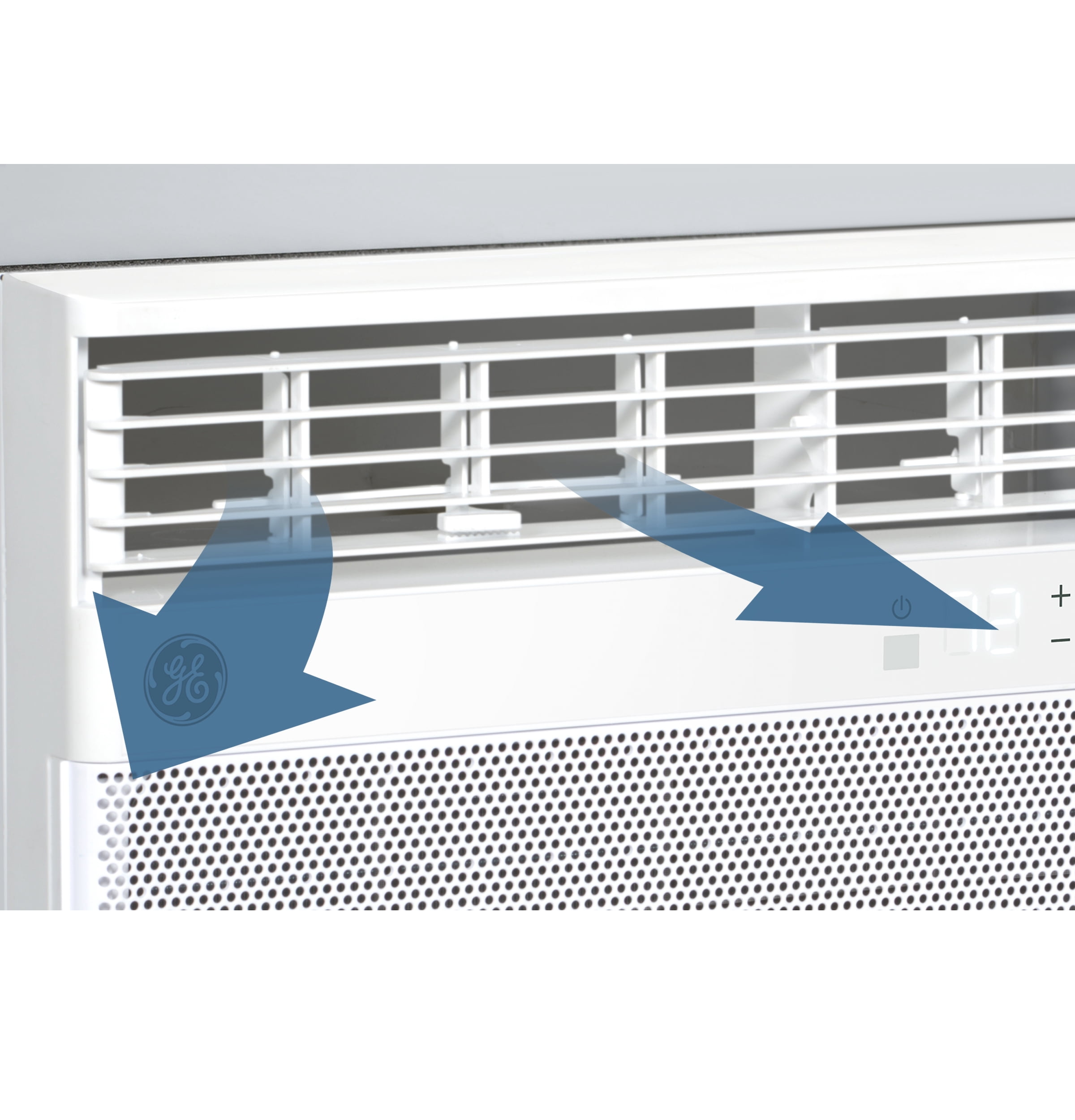 GE 8,000 BTU, 115V Smart Electronic Window Air Conditioner with Remote, Covers up to 350 sq. ft., with Wifi