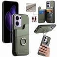 thumbnail image 1 of Compatible with Oppo Reno13 F 4G/ Oppo Reno13 F 5G Phone Case with Card Clip Holder Leather + TPU + PC Phone Protective Case, 1 of 5