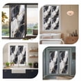 thumbnail image 7 of Marble Black Window Privacy Film, Abstract Gold White Brick Stone Motif Static Cling UV Sun Blocking Heat Control Window Tint Day and Night, Non-Adhesive One Way Windows Privacy Cover 17.7''x78.7'', 7 of 7