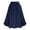 Deep Blue, variant on Women's A-line Denim Loose Half Skirt, Oversized Elastic Waist, 5 Buttons On The Front(one size fits all)