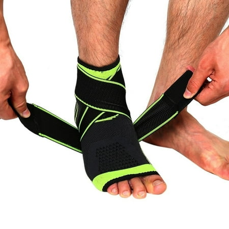 Foot Ankle Achilles Sprains Support Sleeve with Strap - Sprains Running Gym (Best Shoes For Sprained Ankle)