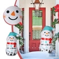 thumbnail image 3 of Kezqiaxn Outdoor Christmas Decorations, Christmas Inflatables Outdoor Decorations, 45 Inch Giant Christmas Pvc Inflatable Snowman Tumbler Ornaments, Holiday Inflatables Snow Man Decor White, 3 of 8