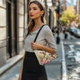 thumbnail image 3 of Kuiaobaty Hummingbird Print Underarm Sling Bag for Women Cherry Blossom Print Hobo Purse Tote with Adjustable Strap Large Capacity Leather Shoulder Purse for Travel, 3 of 7