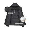 thumbnail image 6 of Wantdo Men's Coat Quilted Recycled Winter Jacket Hooded Puffer Jacket Grey XL, 6 of 10