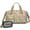 Brown Dog Paw, variant on Women Men Gym Bag,Boston Terrier Dog and Flower Florals Small Duffle Bag Spend the Night Bags for Women with Shoes Compartment Washbag,Detachable Shoulder Strap,19.7x8.3x11 Inches