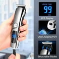 thumbnail image 4 of Set 6-IN-1 Men's Hair Clipper Set Beard Shaver Electric Body Hair Trimmer Nose Trimmer Haircut Kit Fully Washable USB Rechargeable, 4 of 6