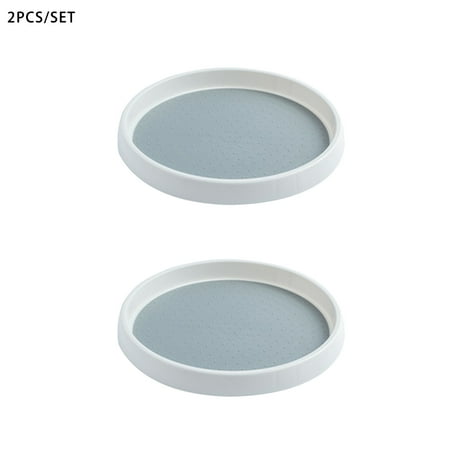 

2pcs Lazy Susan Seasoning Rack 360 Degree Rotating Turntable Organizer Pantry