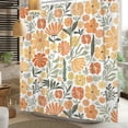 thumbnail image 2 of Tchckioa Boho Floral Shower Curtain,72x78 Inch Waterproof Hooks Bath Curtain Decor for Bathroom, 2 of 5