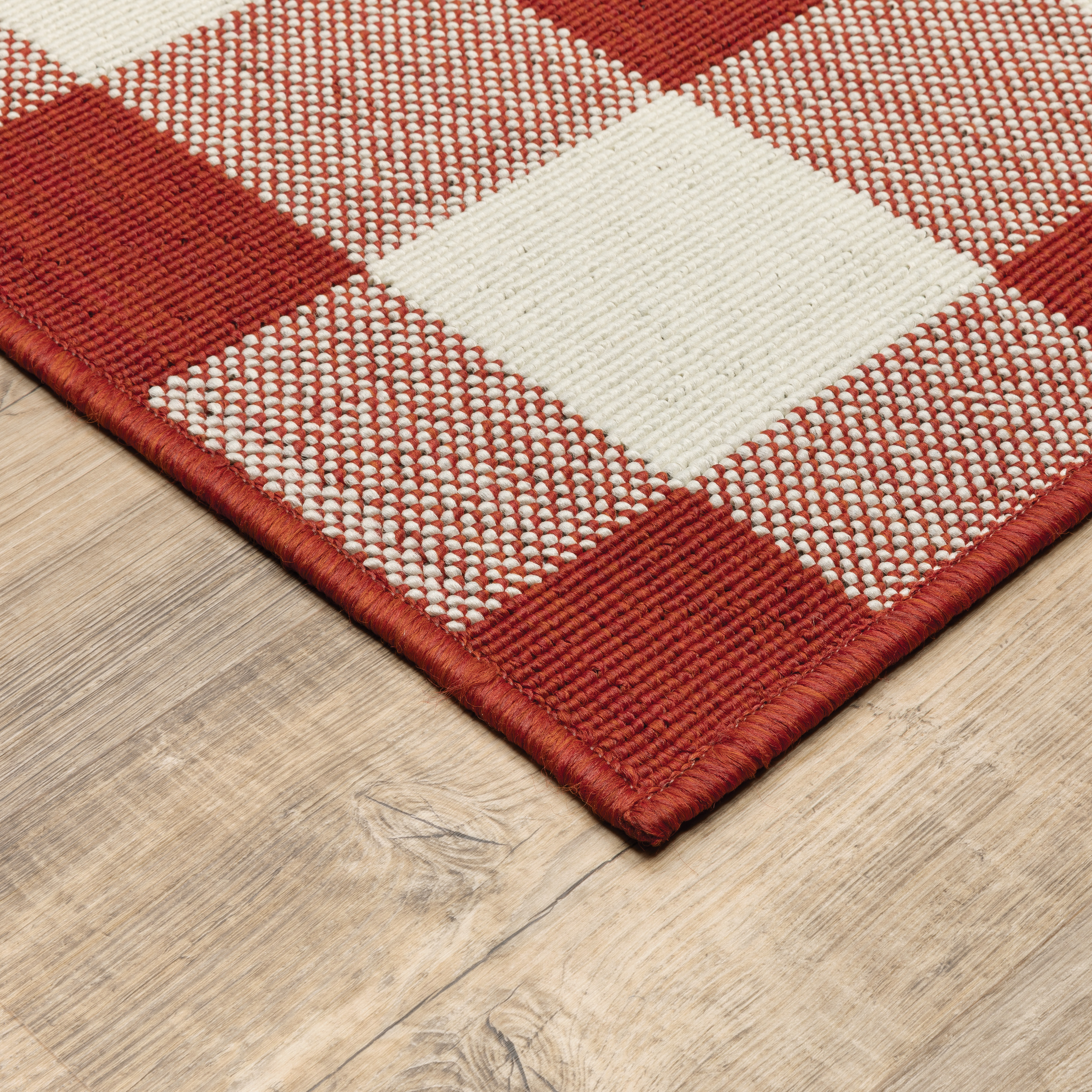 Avalon Home Mackinaw Gingham Check Indoor/Outdoor Area Rug