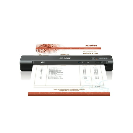 Epson WorkForce ES-60W Wireless Portable Sheet-fed Document Scanner for PC and (Best Scanner For Fabric)