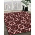 thumbnail image 3 of Ahgly Company Machine Washable Indoor Round Transitional Red Red Area Rugs, 3' Round, 3 of 7
