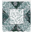 thumbnail image 3 of Ambesonne Boho Shower Curtain, Leaves Chevron Flower Mix, 69"Wx84"L, Jade Green Grey White, 3 of 3