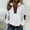 Tops-177White, variant on Xdegoge Quarter Zip Pullover Sweatshirts for Women Long Sleeve Casual Everyday Wear Loose Fit Solid Patchwork Detail Soft Warm Fleece Fall Winter Tops