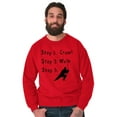 thumbnail image 5 of Crawl Walk Ninja Stealth Karate Men Big & Tall Sweatshirt Brisco Brands 2X, 5 of 6