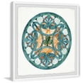 thumbnail image 2 of Parvez Taj Blue Center Clover Leaf Framed Wall Art, 2 of 6