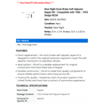thumbnail image 2 of Rear Right Drum Brake Self Adjuster Repair Kit - Compatible with 1986 - 1993 Dodge W250 1987 1988 1989 1990 1991 1992, 2 of 2