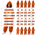 thumbnail image 3 of Ruyelune RedHalloween Onesie AdultWearable Plush Hooded Blanket Onesie Pajamas Cozy Loungewear Halloween Cosplay Costume for AdultsS, 3 of 6