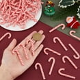 thumbnail image 3 of 50pcs Red White Candy Canes Plastic Candy Canes Mini Christmas Candy Cane Candy Garland Ornaments Phone Cake Decor Tree Candy Decoration for Xmas Party Home Decor 1box, 3 of 7