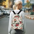 thumbnail image 7 of FORMRS Mini Backpack Purse for Women Travel Daypack Casual Shoulder Bag, Christmas Floral, 7 of 7