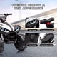 thumbnail image 4 of Historyli ATV de 12 V para niños, 4 ruedas, con música, luces LED y velocidad ajustable, color blanco, 4 of 7