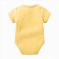 thumbnail image 4 of HCNTES Baby Boys Bodysuits Soft Cotton Solid Color Short Sleeve Onesie Infant Toddler Outfits, 4 of 4