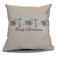 thumbnail image 2 of Simply Daisy 16" x 16" Merry Christmas Birds Word Print Pillow, 2 of 2