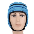 thumbnail image 1 of Casco De Cáscara Suave, Casco De Fútbol De Bandera De La Concha Suave De La Esponja EVA Protector De Cabeza De Rugby Transpirable Ajustable Para Fútbol Béisbol Esquí Ciclismo, 1 of 7