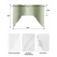 thumbnail image 6 of Sage Green Ombre Kitchen Swag Valances for Windows, Modern Abstract Art Swag Valances Curtains for Living Room, Rod Pocket Window Treatments for Bathroom, Bedroom, Cafe, 56"x36", 6 of 6
