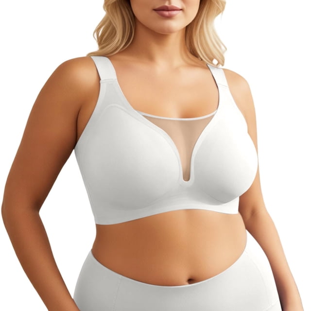 Comfortable And Transparent Shoulder Strap Cordless Backless Spongeless With Convertible Straps For Home Leisure Bra