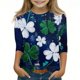 thumbnail image 1 of Blusas y camisas de manga larga y cuello redondo para niños, tallas medianas y grandes, informales, con estampado de San Patricio, mangas a ochos y cuello redondo, camisetas para niños., 1 of 5